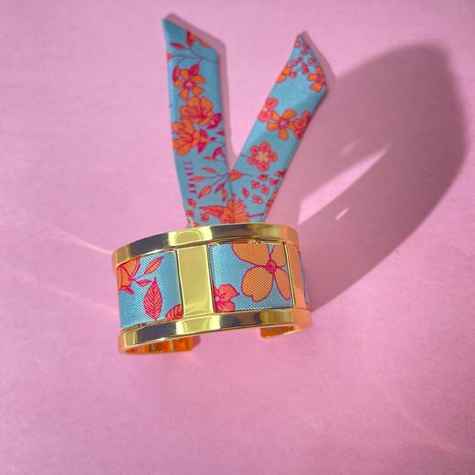 北京仓｜AN-NEE-JMA-夏花 2cm丝巾 手镯（金色）［法国设计师］ 商品图5