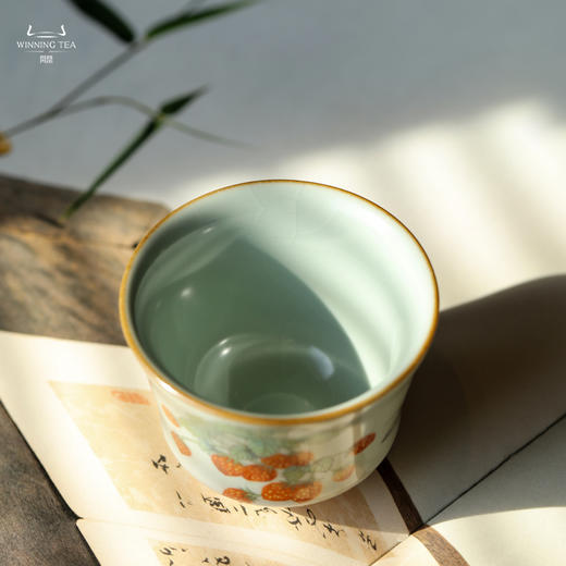 问鼎汝窑掬泉杯（草莓）（缺货） 商品图3