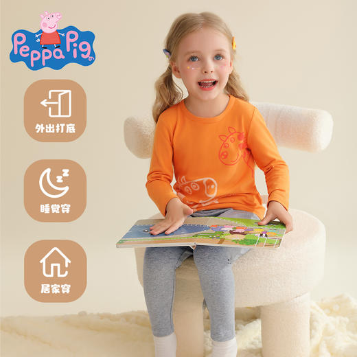 【90-140】【小猪佩奇】女童秋冬款保暖棉毛内衣套装 商品图9