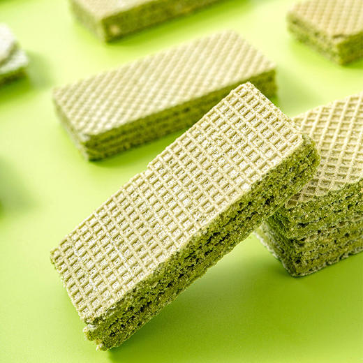 【酥脆轻负担！青汁威化饼干】咔嚓一口酥脆醇香口感，酥感加倍营养不流失，美味有营养，代餐无负担，早餐零食 威化饼干整箱下午茶点健康L 商品图2