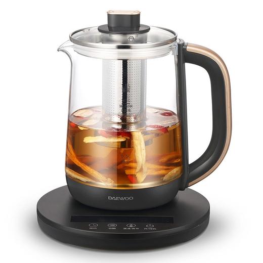 大宇（DAEWOO）煮茶壶1.8L容量家用多功能玻璃花茶烧水壶办公室养生壶DYYS-18H20 DYYS-18H20养生壶 1.8L 商品图9