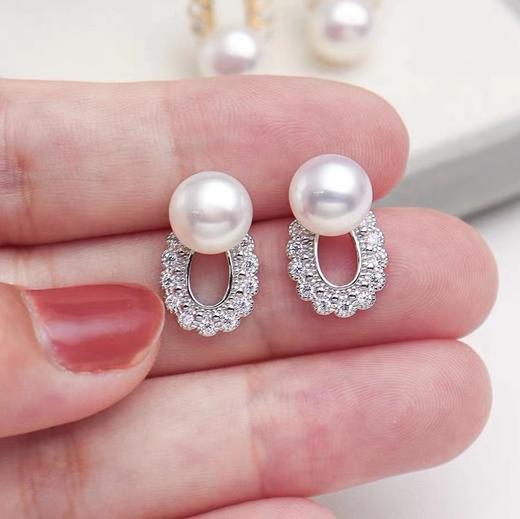 7DAYS蕾丝花边珍珠耳钉耳饰 商品图1