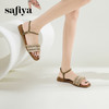 Safiya/索菲娅2024夏波西米亚风复古外穿平底休闲一字带凉鞋 SF42115022 商品缩略图3