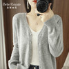 V领针织衫女士高级感百搭春秋款打底上衣SZ2713 商品缩略图2