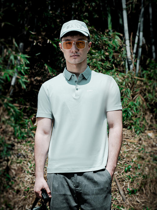 SANY翻领T恤310C-青蓝灰 商品图6