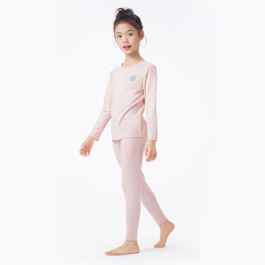 都市丽人眯雅佳保暖衣轻暖套装阳离子罗纹绒3.0薄童装儿童保暖衣套装JWT9A5 商品图2