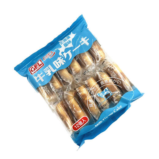 GEL北海道风味蛋糕牛乳味12枚入 独立装下午茶糕点 商品图2