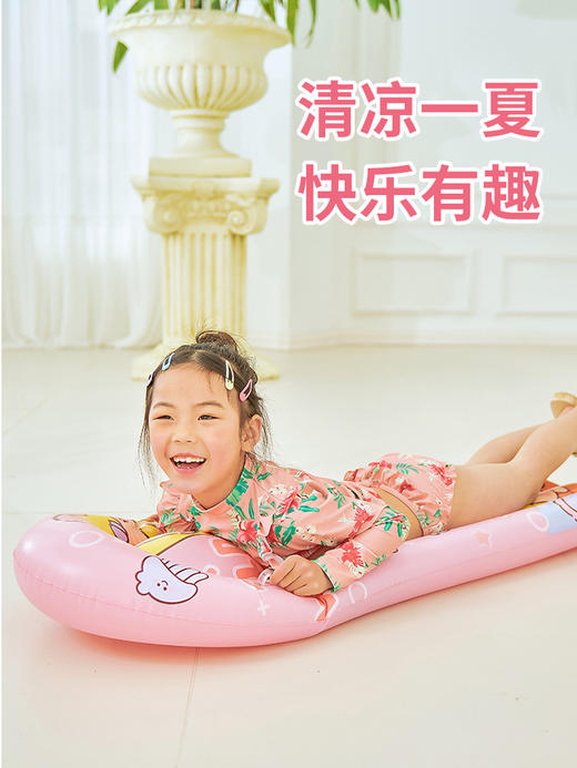 【快乐有趣 暑假畅玩】泳池沙滩水中世界冒险，从这里开始！浮板滑、冲浪畅游，好玩不累，透明窗口清晰观察水底。加厚材质，双浮力保险，加固把手，安全优先。让孩子在活力中快乐成长！ 商品图4