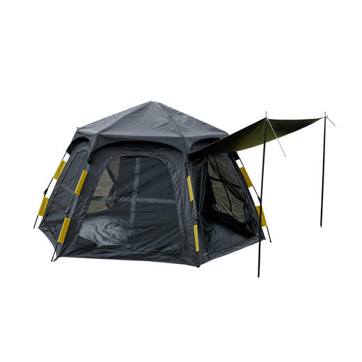 错山户外帐篷黑胶天幕帐篷三合一自动速开帐篷加厚防雨水帐篷防晒帐篷 T-02 商品图0