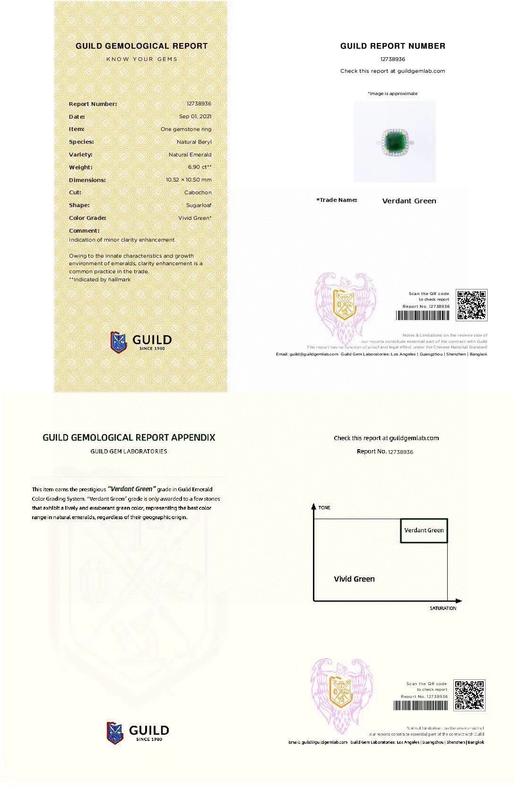 6.90ct 祖母绿戒指 商品图5