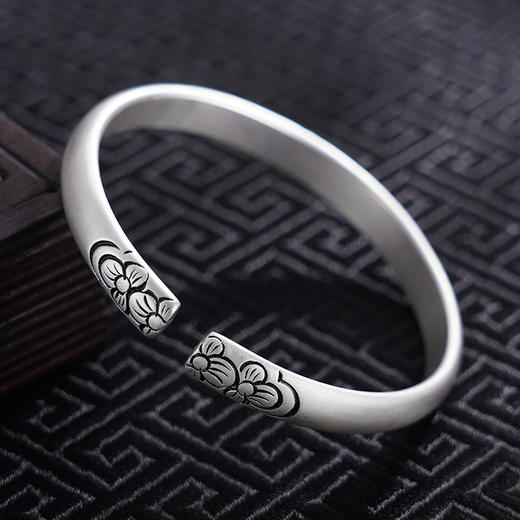 【花影重重】子佩集S999银手工手镯原创设计【55061201】2407 商品图2