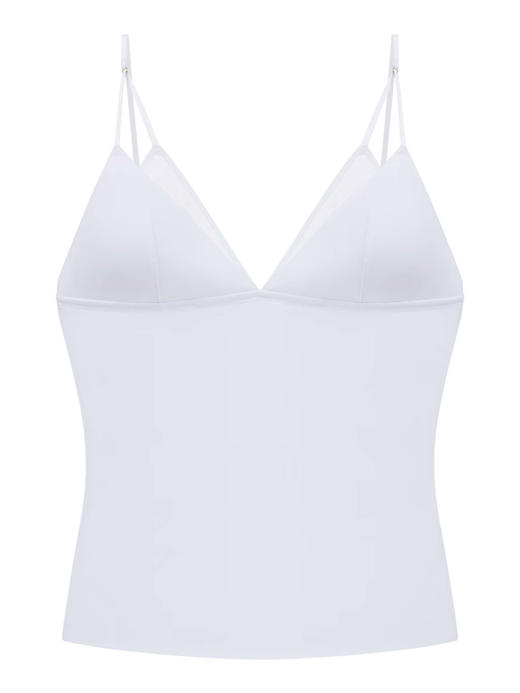 LOAM｜重塑 环保网纱长吊带上衣  [ 水光白 / 烟熏黑 / 象牙肤 / 晴空蓝 / 浓咖棕 ] 商品图4