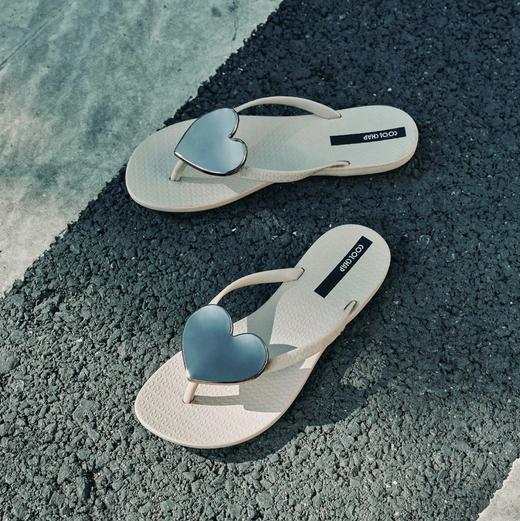 COOL CHAP 鎏心系列爱心人字拖防滑沙滩凉拖鞋 商品图2