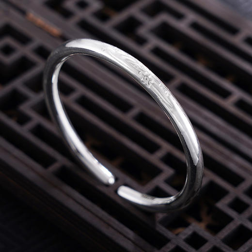 【花神之灵】子佩集S999银手工手镯原创设计【55063109】2407 商品图3