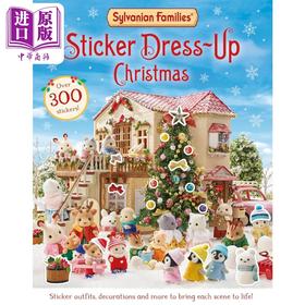 【中商原版】森贝儿家族圣诞贴纸装扮 小鼻噶小鼻嘠 Sylvanian Families Sticker Dress-Up Christmas Book英文原版儿童卡通动画 精装