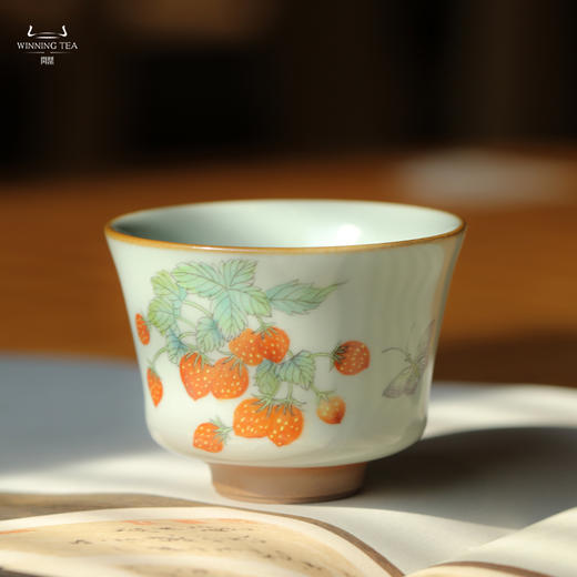 问鼎汝窑掬泉杯（草莓）（缺货） 商品图2