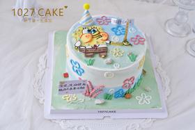 1027CAKE |  海绵宝宝 手绘（提前1-2天预订）