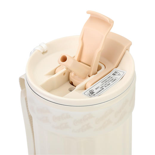 GE-CK23AW-B66  可口可乐联名款徽章系列保温杯（雪融白） 商品图4
