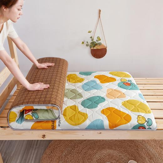 【四季适用，是凉席也是床垫~】学生床垫单人垫子 榻榻米折叠软垫 家用床垫褥 双人加厚垫子 床褥铺地垫子-QQ 商品图8