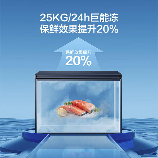 海尔（Haier）201升风冷无霜冰柜家用商用一级能效省电保鲜全冷冻卧式冷柜-38°深冷BC/BD-201WGHED 商品图7