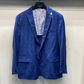 Brooks Brothers/布克兄弟 男士方格两粒单排扣休闲西装外套