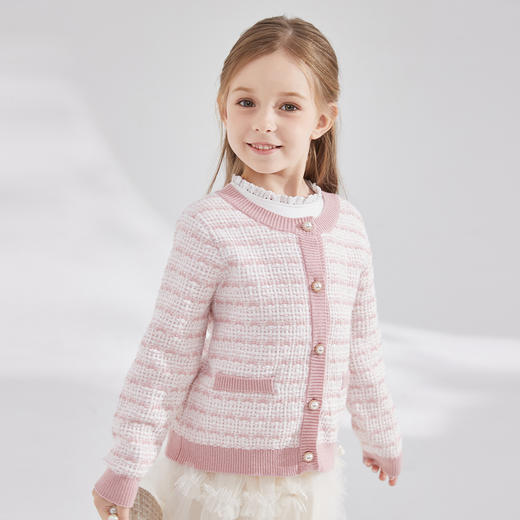 笛莎Deesha 2024年秋季新款香风针织开衫 商品图1