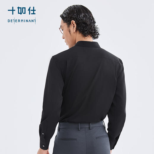 十如仕直尖领斜纹云感长袖衬衫-202-03 商品图13