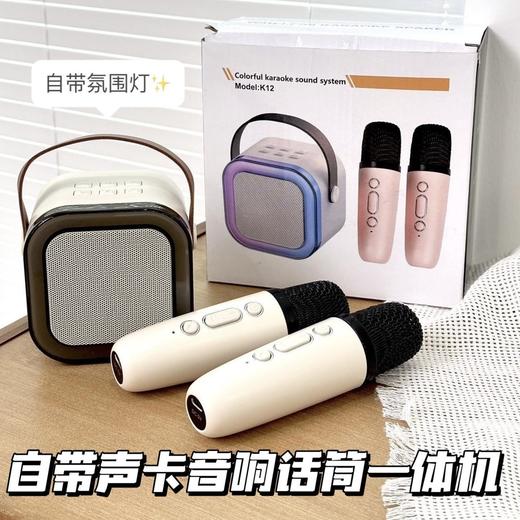 【家庭KTV音响话筒一体机】无线麦克风*2➕蓝牙音箱，嗨翻天❗❗沉浸式纯享版K歌音响 清晰无杂音 商品图1
