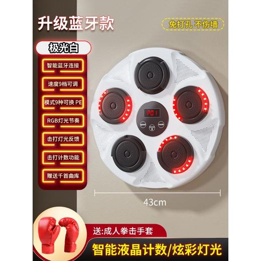 【舞动拳击 一触即发】音乐响起，身体自由舞动。智能音乐拳击机，挑战自我极限；多档变速、可根据自身打击速度调节，提升反应力和专注力；立体蓝牙链接，无限畅享；免打孔安装，方便快捷；适用于成人和儿童！ 商品图11