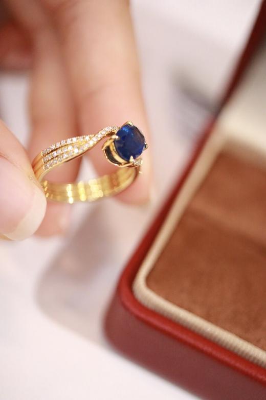 1.52ct 蓝宝石戒指 商品图6