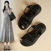 ZHR露趾交叉带凉鞋女厚底百搭凉拖鞋2024新款波西米亚沙滩凉鞋子 商品缩略图2