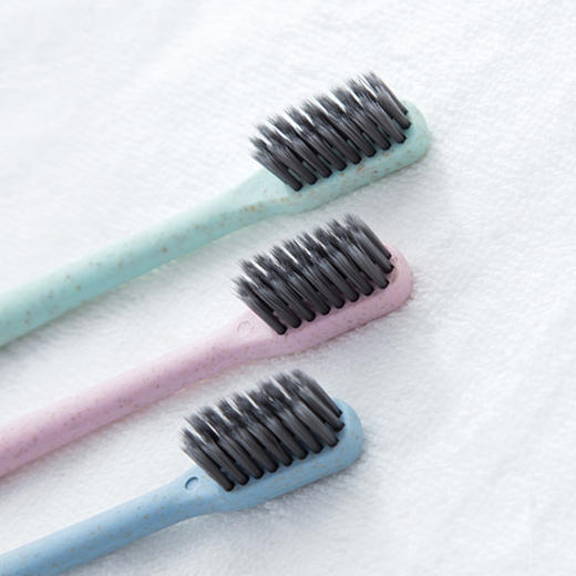 【鼎】小麦秸秆竹炭牙刷10只装 商品图3