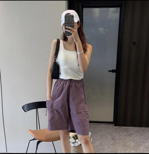 山系潮搭【情侣款机能工装短裤】 冰丝面料 超薄透气 宽松休闲 时尚百搭 舒适有型！ 商品图6