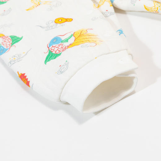 贝贝怡婴幼连体衣2024秋冬夹棉保暖外穿新生儿哈衣ZB4DL040 商品图6