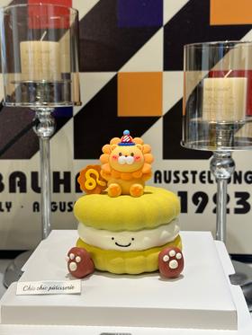 狮子emoji饼干蛋糕 | 昔果