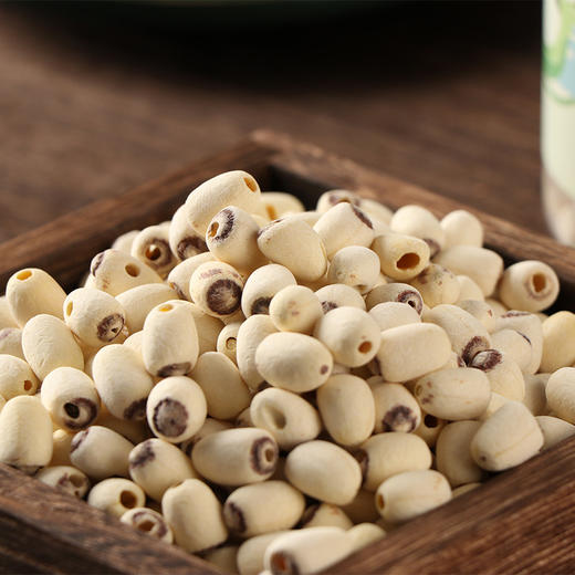 岳阳湖有机野生红莲/白莲子 去芯干货无硫熏粉糯易煮300g/罐 商品图2