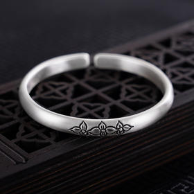 【花影舞风】子佩集S999银手工手镯原创设计【55061202】2407