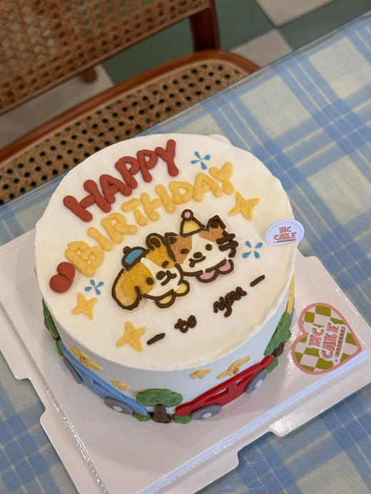 小猫小狗童趣蛋糕 商品图0