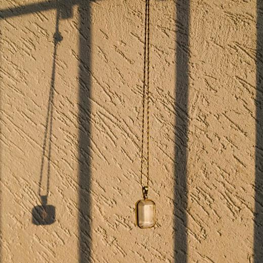 北京仓｜Goossens Paris-Stones-方形水晶吊坠 长项链［法国设计师］ 商品图2