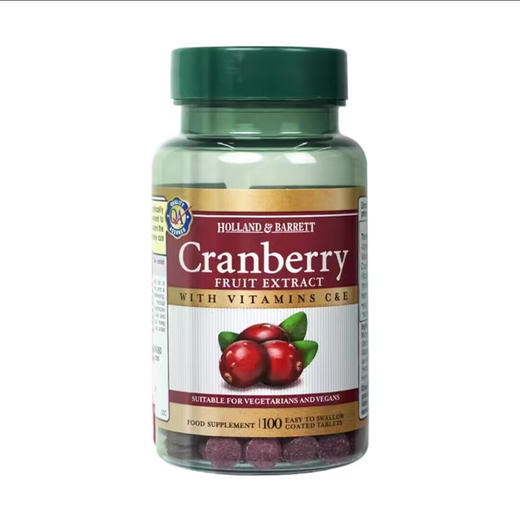 【保税仓】HollandBarrett荷柏瑞浓缩蔓越莓营养片 效期26.3月 商品图0