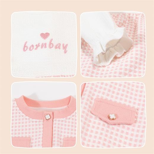 贝贝怡2024秋季新款女童套装舒适外套+连衣裙两件套ZB3DT045 商品图6