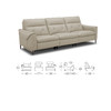 顾家家居整装 现代舒适 皮艺/布艺功能沙发 KZ.9029（B）千纸鹤G 商品缩略图4