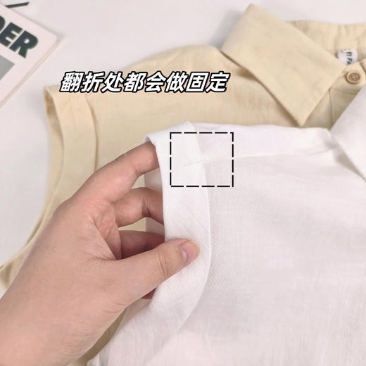 穿上就是直角肩，高级显瘦【 千吉娜Chigina.夏季新款短袖Polo领小衬衫 】好穿不闷热！ 商品图8