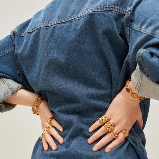 北京仓｜Goossens Paris-Lhassa-金色 戒指［法国设计师］ 商品图7