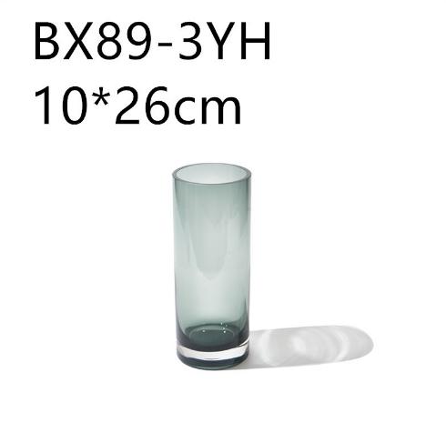 ins风简约北欧彩色厚底玻璃花瓶水培鲜花客厅酒店餐桌台面迷你瓶 商品图11