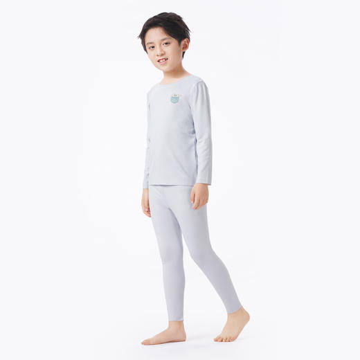 都市丽人眯雅佳保暖衣轻暖套装阳离子罗纹绒3.0薄童装儿童保暖衣套装JWT9A5 商品图5