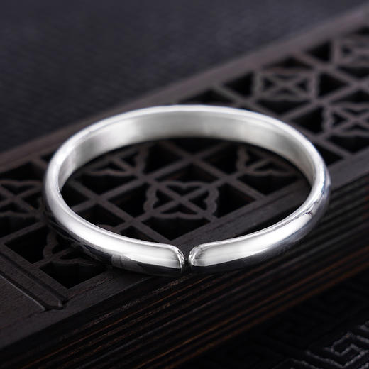 【奇花秘境】子佩集S999银手工手镯原创设计【55061115】2407 商品图2