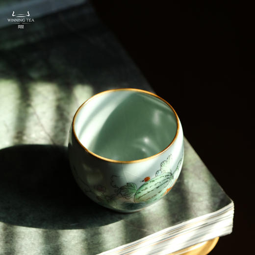 问鼎汝窑玉钟杯（西瓜）（缺货） 商品图1