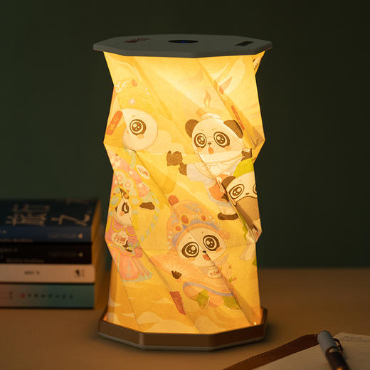 学习强国风华似锦川剧非遗旋转折叠夜灯 商品图4