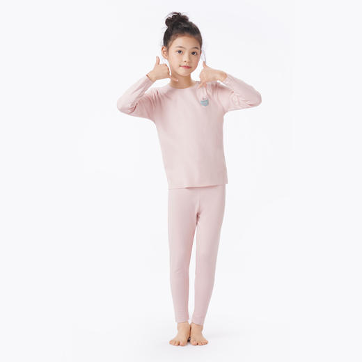 都市丽人眯雅佳保暖衣轻暖套装阳离子罗纹绒3.0薄童装儿童保暖衣套装JWT9A5 商品图1